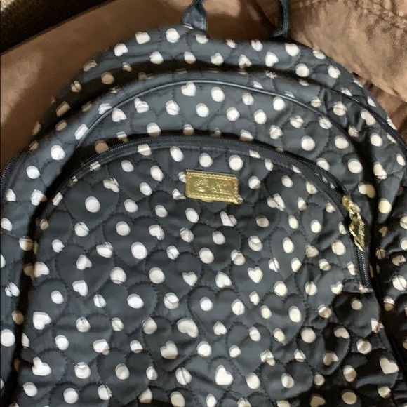 Betsy Johnson Backpack 🎒Black & white - Picture 2 of 4